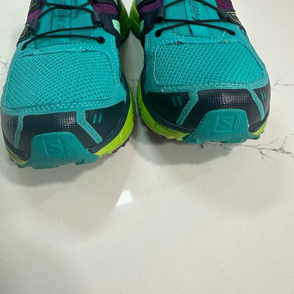 Salomon Running Shoes Womens 8.5 Green Blue X-Mission 3 Trail Hiking 378288 - Picture 11 of 13